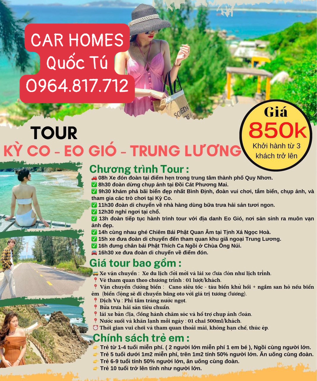 TOUR KY CO - EO GIÓ - TRUNG LƯƠNG - 850K